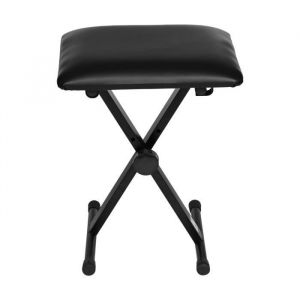 Tabouret de Style X pour une personne pour Piano &eacute;lectronique Tabouret de tambour de guitare rembourr&eacute; pli&eacute; r&eacute;glable Noir
