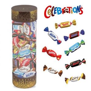 CELEBRATIONS   Assortiment de 30 Bonbons au chocolat   Bo&icirc;te Cadeau &agrave; Offrir &ndash; Snickers Twix Mars Maltesers Bounty Galaxy