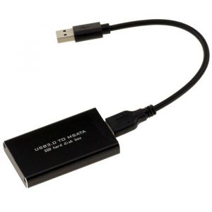 KALEA-INFORMATIQUE Boitier Aluminium Pour SSD mSATA Liaison USB 3.0 SUPERSPEED