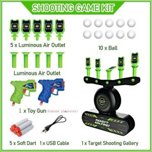 Jeu de Cibles de Balle &Eacute;lectrique Musique Cible Flottante &Eacute;lectrique Cible pour Nerf Jeux dext&eacute;rieur int&eacute;rieur Enfant