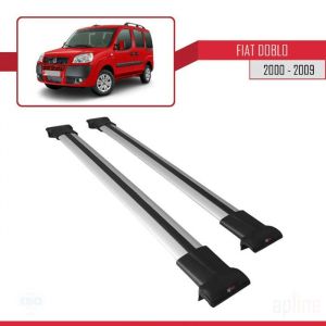 Barres de toit - FLY - Fiat Doblo 2000-2009 - Aluminium - Gris - Charge utile < 300 kg