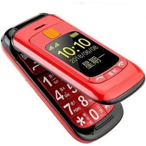 Téléphone grosses touches mobile sénior à clapet - Double écran LCD - Sonnerie et volume ultra fort - Bouton SOS S32512