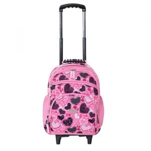 Sac à dos scolaire - SNOWBALL - Cartable à roulettes Pois - 42 cm - Polyester - Fille
