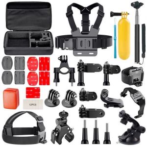 AFAITH 30 en 1 Kit dAccessoire pour Caméra Action GoPro Hero 7/Hero 6/5 Black Hero 4 Hero 5 Session AKASO EK7000 Apeman SJ4000 5000