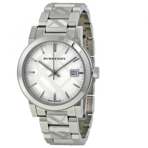 BURBERRY FEMME 34MM BRACELET & BOITIER ACIER INOXYDABLE QUARTZ MONTRE BU9144