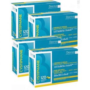 Coffret de Compléments Alimentaires - Cystiphane Bailleul - Cystine B6 - Zinc - Cheveux et Ongles - 4 Mois