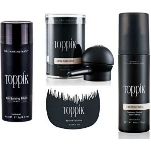 Poudre Densifiante - TOPPIK - Kit Complet - Fibres de Kératine - Volume - Tous Types de Cheveux