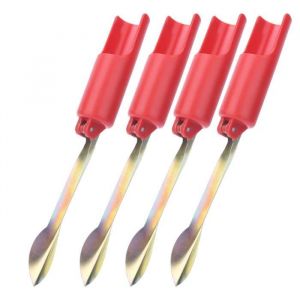 SURENHAP Support De Canne À Pêche SURENHAP Porte Canne À Pêche 4PCS Rouge 32cm Pliable Canne À Pêche Au Sol Inséré sport pack