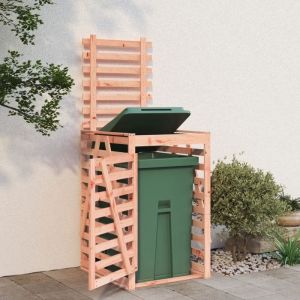 RemiseArmoire Cache poubelles Abri pour poubelle sur roulettes bois massif de douglas JILIMAISON2025 17852922