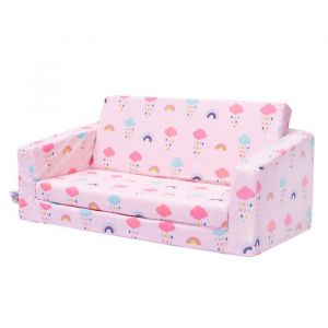 Ready Steady Bed Canapé Convertible Enfant – Fauteuil Pliable pour Enfants 2 en 1  Canapé-Lit Pliable et Confortable - Arc-en-ciel