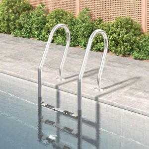Échelle Piscine 54x38x158 cm - Acier Inoxydable 304 Argent