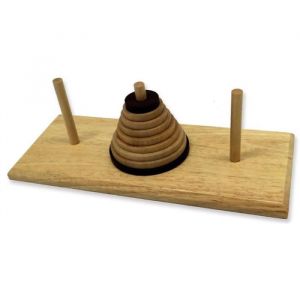 Jeu de r&eacute;flexion - Tour de Hanoi - Bois - 2 joueurs ou plus - Stimulant