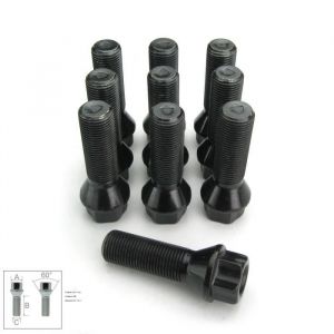 10 BOULON / GOUJON DE ROUE ASSISE CONIQUE M14 x 125 - 38MM