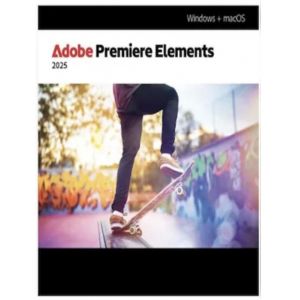 Logiciel de montage vid&eacute;o - Adobe - Premiere Elements 2025 - 1 utilisateur - 3 ans - Cl&eacute; num&eacute;rique