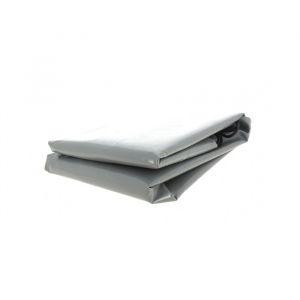 Bâche remorque Erka Nfb 170 - 171 x 125 x 10 cm - PVC 640 g/m² Gris - Fabrication Française