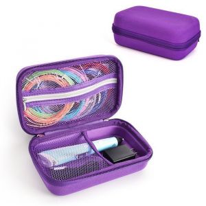 Hard &Eacute;tui de Protection Compatible avec 3Doodler Start + Essentials Set de Stylo 3D / SCRIB3D Stylo dimpression 3D-Violet