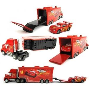 Disney 2 pièces Voitures Jouet Pixar Cars # 95 McQueen Et Mack Truck Model
