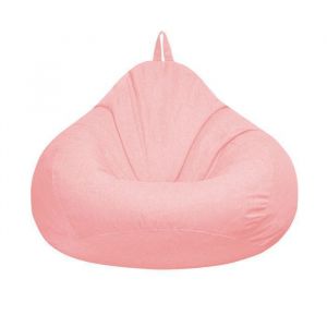 Pouf Poire G&eacute;ant 80x90cm &ndash; Doux et Confortable &ndash; sans Remplissage &ndash; Pouf SalonAdulteChambre Gros PoufFauteuil Pouf(Rose)