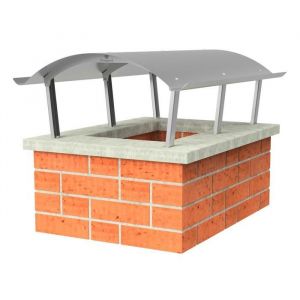 Acier inoxydable chapeau de cheminée couvercle de pluie hotte de cheminée couvercle de cheminée 700 x 1000 mm (Standard)