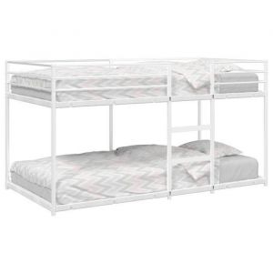 SALE 2025Lit superpos&eacute; enfant - Lit 2 personnes - blanc 90x200 cm acier27.3 Kg 8827