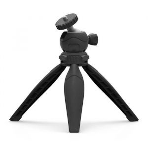 LaylaTang Support Vidéoprojecteur 16cm - Mini Trépied pour Appareil Photo - Rotule 360° - Vis de Montage 1/4 - Alliage d’aluminium