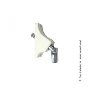 Sortie de caisson 90° avec double cadran volet roulant blanc TORBEL - 841300