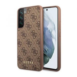 Coque de t&eacute;l&eacute;phone - Guess - Samsung Galaxy S23 - Marron - Texture saffiano - Protection optimale