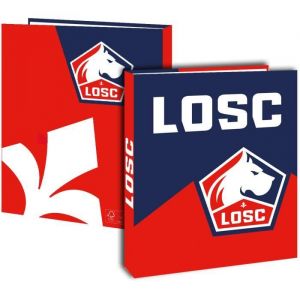 Classeur - LOSC - Collection officielle - A4 - 4 anneaux - Carton rigide