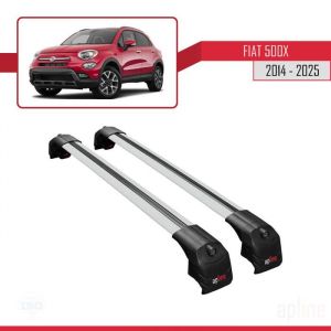Barres de Toit - ACE-2 - Fiat 500X - Aluminium - Gris - Charge utile < 300 kg