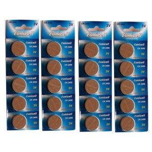 Eunicell - Lot de 20 piles CR2450 lithium 3 volt