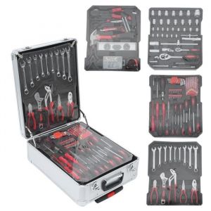 Ensemble doutils - Malette &agrave; outils - 899 pi&egrave;ces - Aluminium - Multifonctionnel - Ergonomique