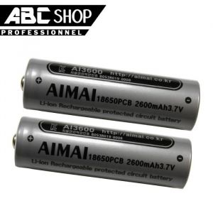 2 PILE ACCU BATTERIE RECHARGEABLE 18650 PCB 3.7V 2600mAh Li-ion BATTERY AKKU PROTECTED