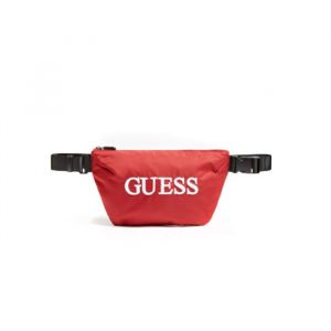 Sac banane Guess Homme Quarto logo Rouge Synthétique