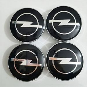 4 pièces Cache-Moyeux pour Opel 60mm Centre de Jante Capuchons Cache Moyeu Centre de Roue Bouchon de Jante Enjoliveur de Vo