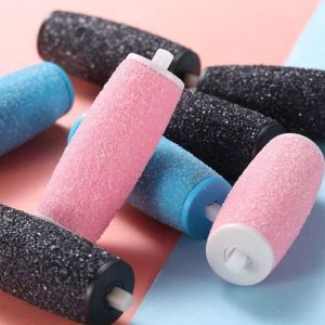 8 Pcs Extra Rugueux Rouleaux de Remplacement et Scholl Velvet Smooth Express Pedi R&acirc;pe Electrique Rouleaux de Rechange3 Couleur