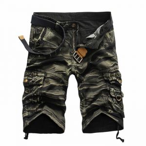 Bermuda Hommes En Baggy Cargo Camouflage Multi-Poches - FUNMOON