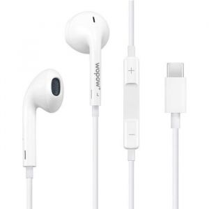 Em216 Ecouteurs St&eacute;r&eacute;o &agrave; Contr&ocirc;le Filaire Et Interface Usb-c / Type-c Pour Huawei P20 / Xiaomi 5s Blanc - 355259