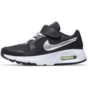 Baskets - NIKE - Air Max Sc - Noir/Argent - Tige cuir/textile - Fermeture scratch