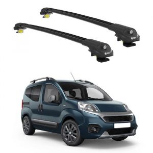 TURTLE BARRES DE TOIT AIR-1 FIAT FIORINO ALL 2008 - 2024 (VAN) Noir  (1002)