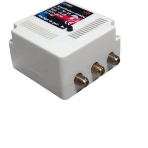 Amplificateur int. 2 TV TNT UHF 25 dB r&eacute;glable