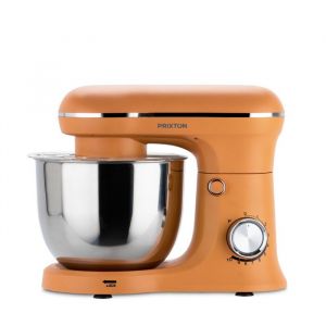Robot Pâtissier PRIXTON KR250 Multifonctions 5 litres 1500W 10 Vitesses 3 accessoires Matte Orange