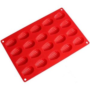 Moule à madeleines en silicone Moule à gâteau en silicone en forme de mini muffins cannelés Résistance aux hautes températures