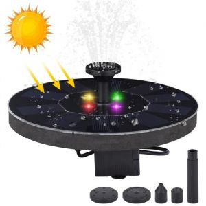 Fontaine à eau solaire LED pour piscine Aquarium étang cascade panneau de décoration extérieur bain do