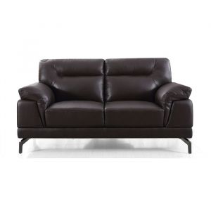 Canapé 2 places Cuir BRODY - Angle Droit