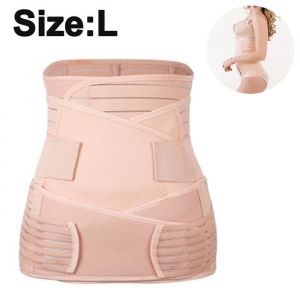 Ceinture de soutien post-partum 3 en 1 pour le ventre et le bassin gaine amincissante postnatale taille L valeur L