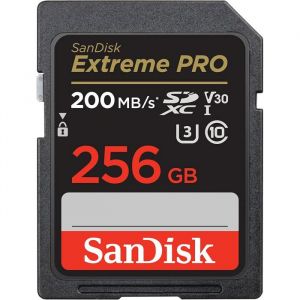 SanDisk 256 Go Extreme PRO carte SDXC   RescuePRO Deluxejusqu&agrave; 200 Mo/s UHS-I Classe 10 U3 V30