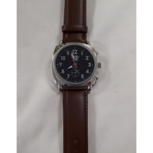 Montre homme - SPIRIT ST LOUIS - Cuir véritable - Bracelet marron - Carrée - Chic