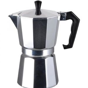 Cafetière Moka - MIOLOE - 600ML - Aluminium - Compatible Cuisinière à Gaz - 12 Tasses