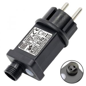 Clignoteur pour Guirlande lumineuse 31V 6W Prise Clignotante 9 Modes Avec Fonction Minuterie &Eacute;tanche IP44