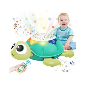 Jouet dactivit&eacute; - Tortue musicale - Multifonctionnel - Projection d&eacute;toiles - Encourage le rampement